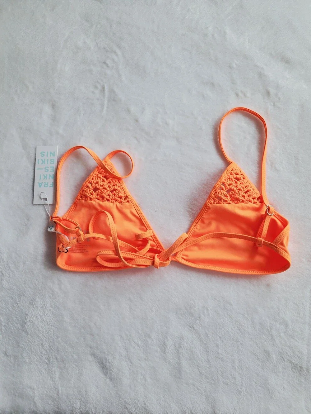Frankies Bikinis Tanner Bikini Swim Top Size L Sunset Sun